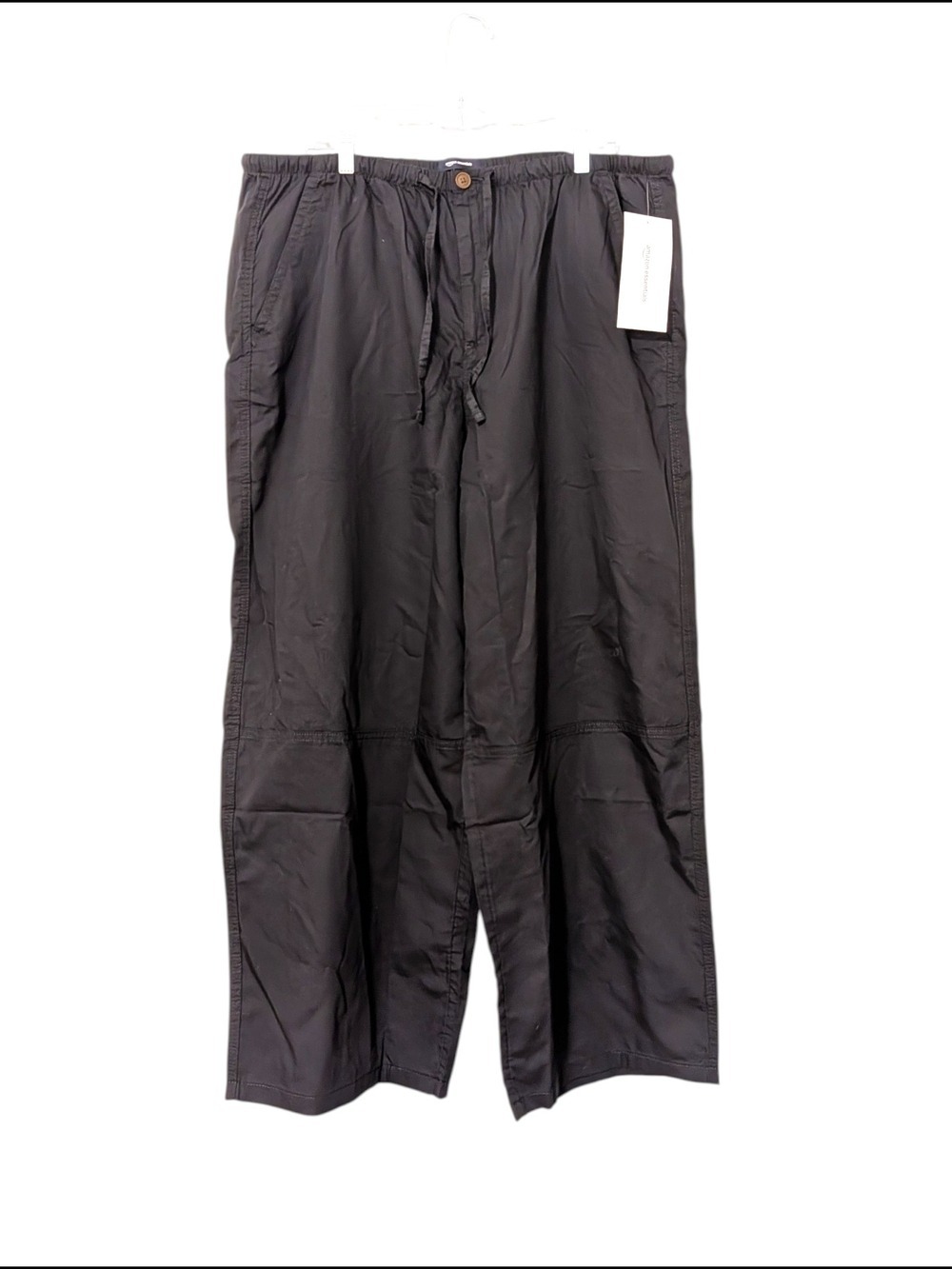 Amazon Essentials Black Wide Leg Pants Drawstring